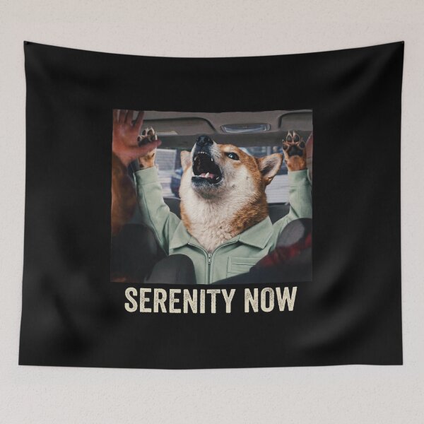 Item preview, Serenity Now Shiba Inu Costanza Funny Dog designed and sold by Off-Road-Zone.