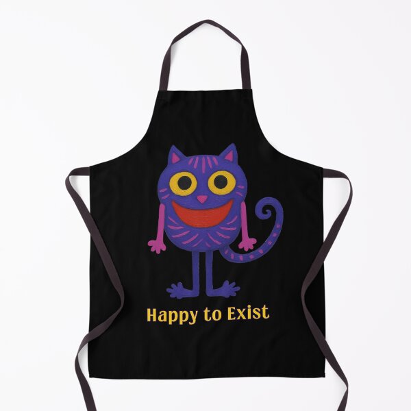 Item preview, Happy to Exist - Cute Happy Cat Monster designed and sold by PatykArt.