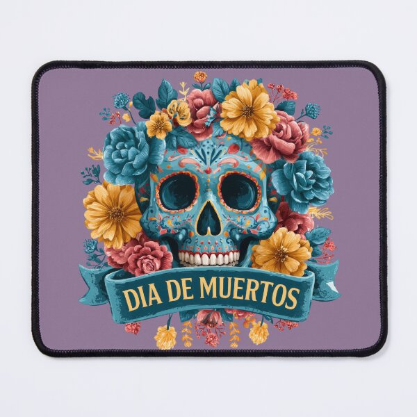 Item preview, Dia de Muertos Floral Sugar Skull | Colorful Mexican Calavera Art designed and sold by MythicMood.