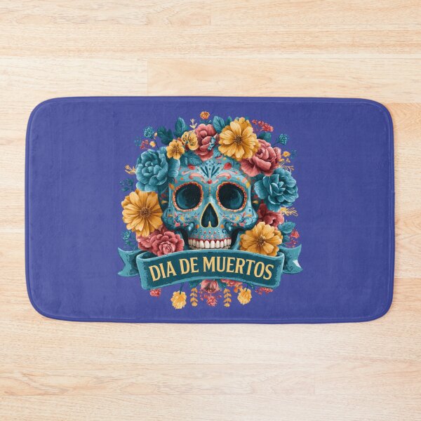 Item preview, Dia de Muertos Floral Sugar Skull | Colorful Mexican Calavera Art designed and sold by MythicMood.