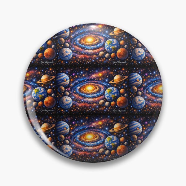 Item preview, Galactic Symphony – Deep Space Planets & Spiral Galaxy Universe Art designed and sold by The Art Queen Of Michigan .