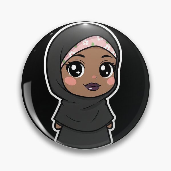 Item preview, Cute Chibi Hijabi Girl designed and sold by TheModernMuslimah.