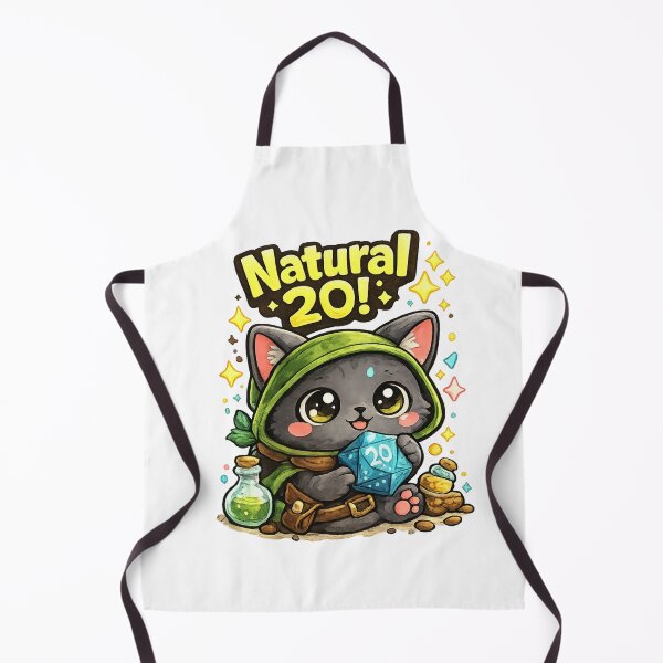Item preview, Natural 20 Lucky Cat Adventurer designed and sold by Houldi.