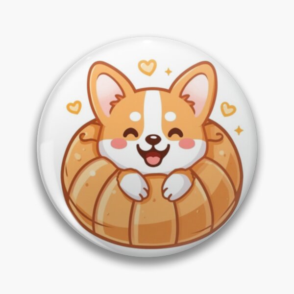 Item preview, Cute Croissant Corgi Kawaii Sticker | Adorable Bakery Dog Gift designed and sold by Stylestickers55.