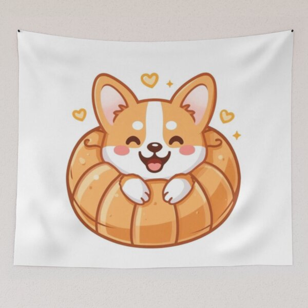 Item preview, Cute Croissant Corgi Kawaii Sticker | Adorable Bakery Dog Gift designed and sold by Stylestickers55.