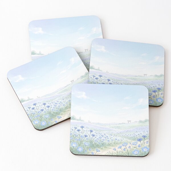 Item preview, Peaceful Blue Flower Field designed and sold by Neural Dream.