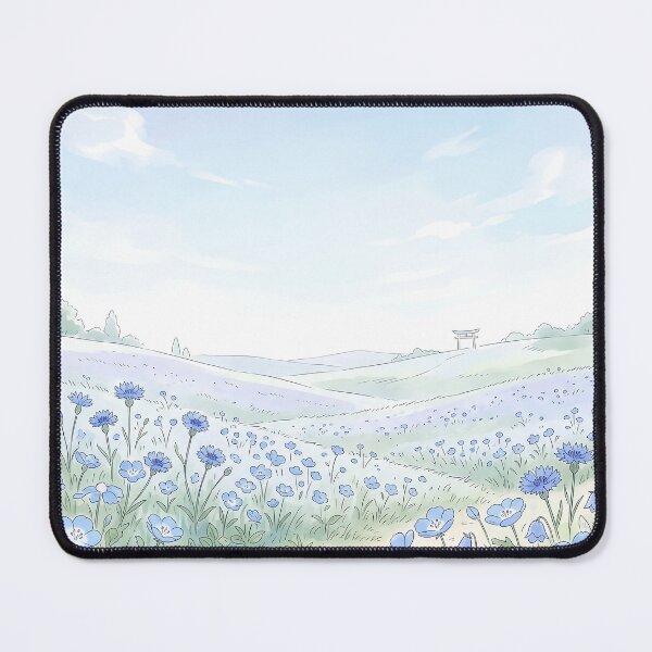 Item preview, Peaceful Blue Flower Field designed and sold by Neural Dream.