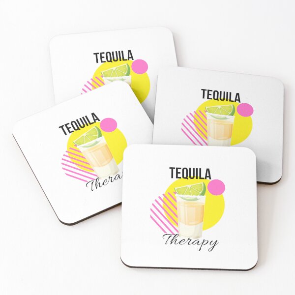 Aperçu de l'œuvre Shot de tequila rétro | Cocktail citron vert et sel | Illustration de cocktail créée et vendue par luckyhue.