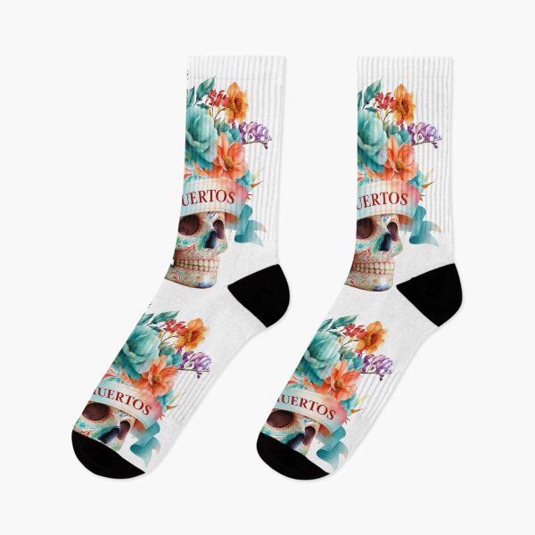 Item preview, Dia de Muertos Floral Sugar Skull | Colorful Mexican Calavera Art designed and sold by MythicMood.