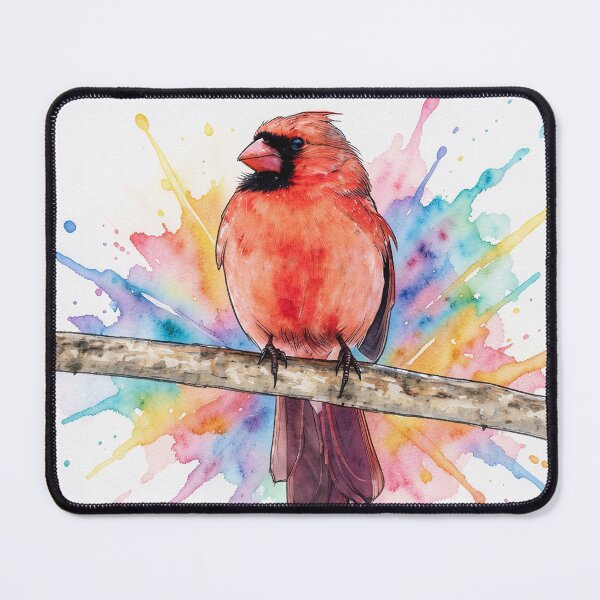 Item preview, RedCardinal -Watercolor Splash designed and sold by tomorrowsart.