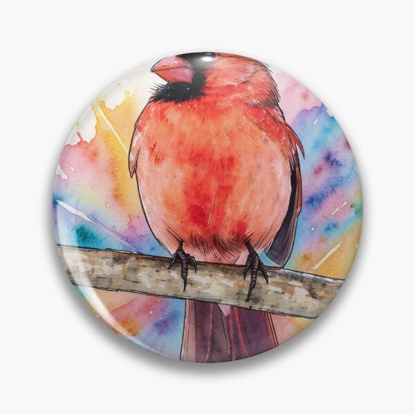 Item preview, RedCardinal -Watercolor Splash designed and sold by tomorrowsart.