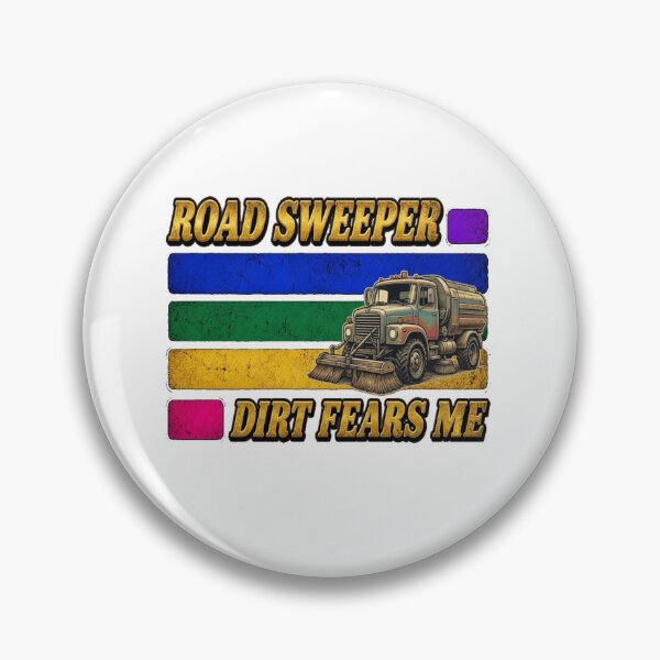 Item preview, Vintage Road Sweeper Truck Dirt Fears Me Street Sweeping Machine T-Shirt designed and sold by katiecorners.