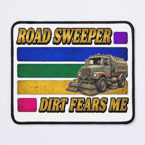 Item preview, Vintage Road Sweeper Truck Dirt Fears Me Street Sweeping Machine T-Shirt designed and sold by katiecorners.