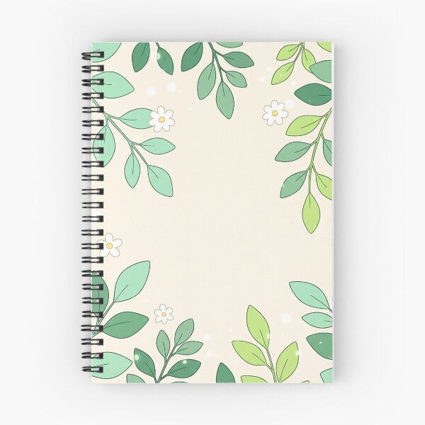 Item preview, Green Leaves and Little White Daisies Frame designed and sold by Neural Dream.