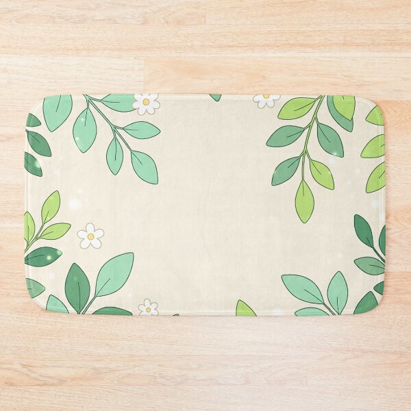 Item preview, Green Leaves and Little White Daisies Frame designed and sold by Neural Dream.