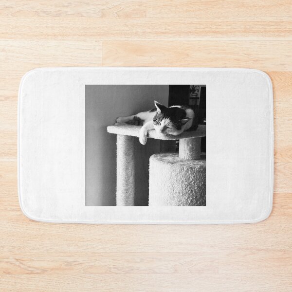 Item preview, Florida Paws - Relaxed Cat Lounging on Cat Tree - Content Siesta. designed and sold by QuietBloomDHS.