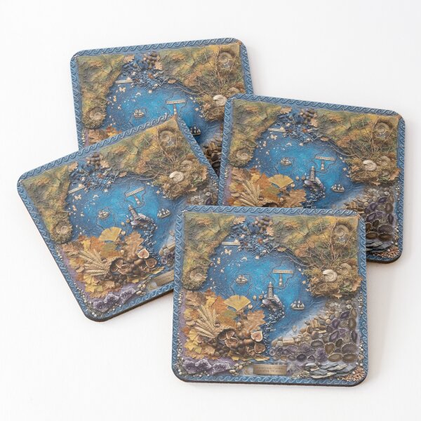 Item preview, Unified Salutation Coastal Theatre - Vintage Nautical Mixed Media Map designed and sold by STAR-OVA.