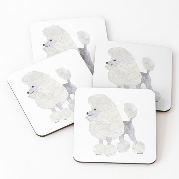 Item preview, White poodle designed and sold by BabbanGaelg.