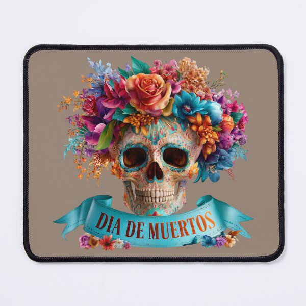 Item preview, Dia de Muertos Floral Sugar Skull | Colorful Mexican Calavera Art designed and sold by MythicMood.