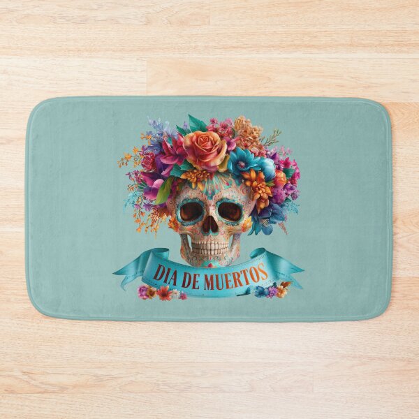 Item preview, Dia de Muertos Floral Sugar Skull | Colorful Mexican Calavera Art designed and sold by MythicMood.