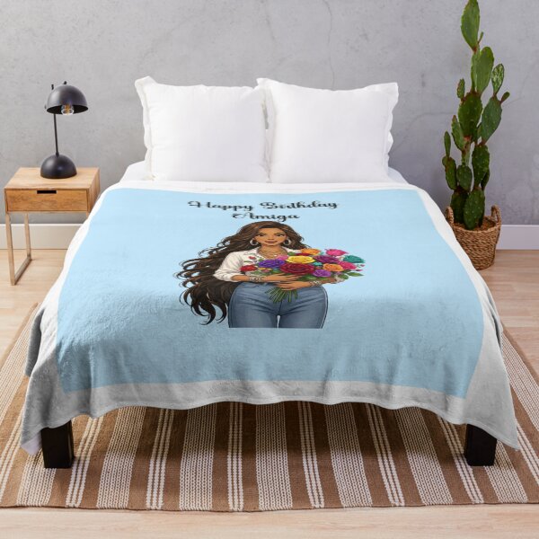 Item preview, Happy Birthday Amiga Latina Girl designed and sold by DigiAngDesigns.