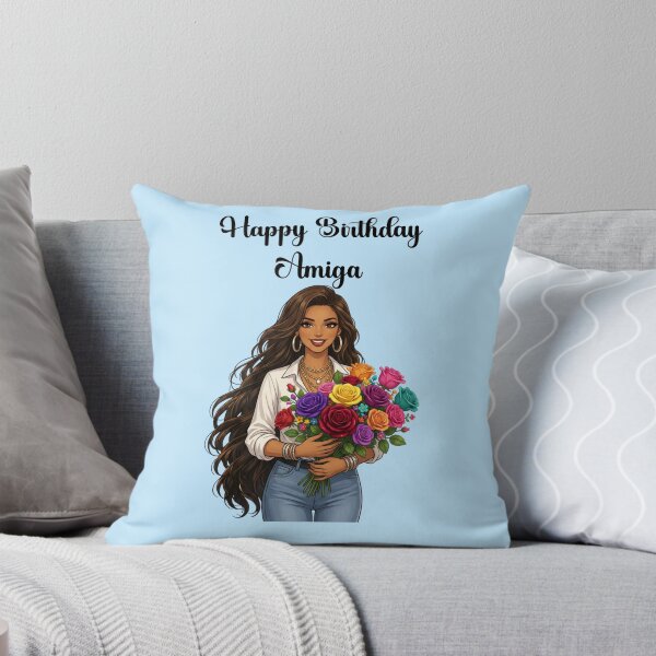 Item preview, Happy Birthday Amiga Latina Girl designed and sold by DigiAngDesigns.