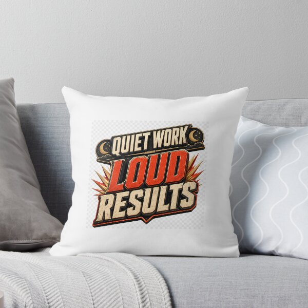 Item preview, Quiet Work Loud Results – Bold Motivational Typography Design designed and sold by TaiwoDesigns.