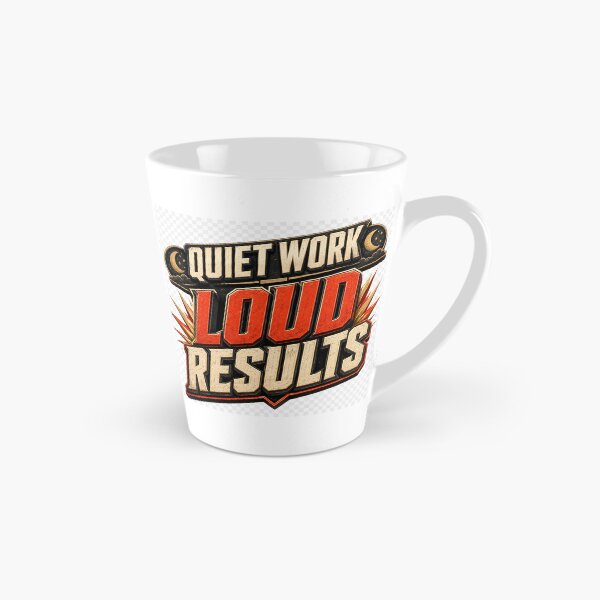 Item preview, Quiet Work Loud Results – Bold Motivational Typography Design designed and sold by TaiwoDesigns.
