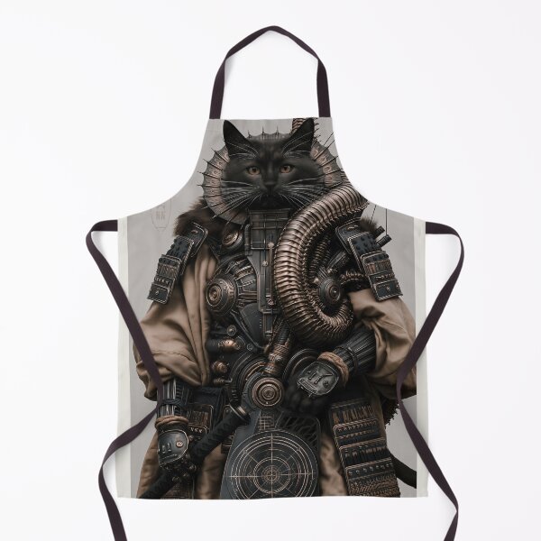 Item preview, Cyber Samurai Cat of the Iron Frontier designed and sold by Verademacedoart.