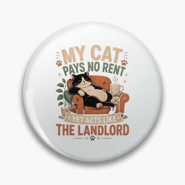 Item preview, My Cat Pays No Rent Funny Cat Lover T-Shirt designed and sold by DesiredPurpose.