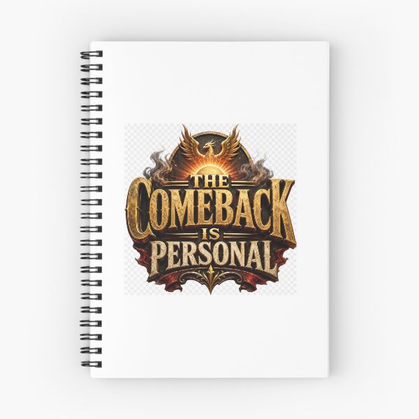 Item preview, The Comeback Is Personal – Dramatic Motivational Typography Design designed and sold by TaiwoDesigns.