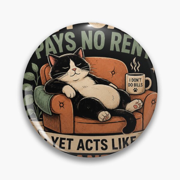 Item preview, My Cat Pays No Rent Funny Cat Lover  designed and sold by DesiredPurpose.
