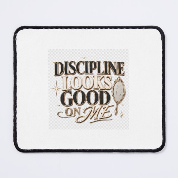 Item preview, Discipline Looks Good On Me – Stylish Motivational Typography Design designed and sold by TaiwoDesigns.