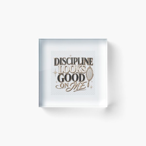 Item preview, Discipline Looks Good On Me – Stylish Motivational Typography Design designed and sold by TaiwoDesigns.