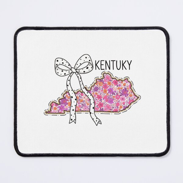 Item preview, Cute Kentucky Floral Map Graphic Coquette Bow Design designed and sold by Paper Drip.