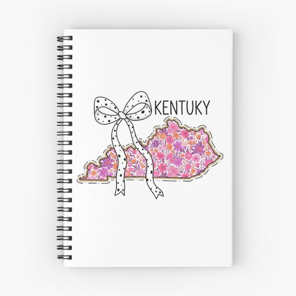 Item preview, Cute Kentucky Floral Map Graphic Coquette Bow Design designed and sold by Paper Drip.