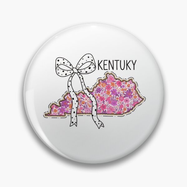 Item preview, Cute Kentucky Floral Map Graphic Coquette Bow Design designed and sold by Paper Drip.