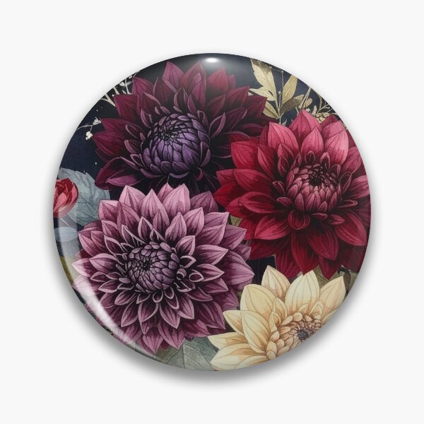 Item preview, Luxury Dark Dahlia Botanical Bouquet designed and sold by Rutvain.