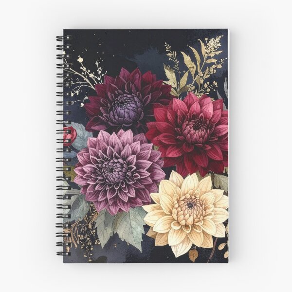 Item preview, Luxury Dark Dahlia Botanical Bouquet designed and sold by Rutvain.
