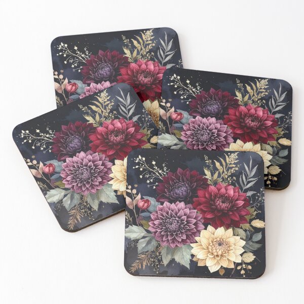 Item preview, Luxury Dark Dahlia Botanical Bouquet designed and sold by Rutvain.