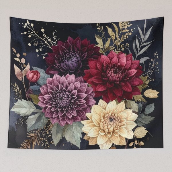 Item preview, Luxury Dark Dahlia Botanical Bouquet designed and sold by Rutvain.