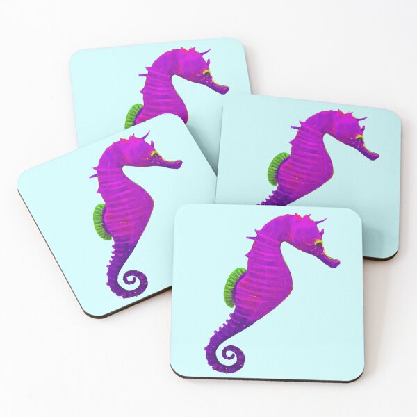 Item preview, Purple and green seahorse. designed and sold by Raquel Goss.