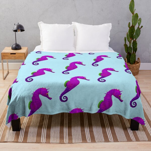 Item preview, Purple and green seahorse. designed and sold by Raquel Goss.