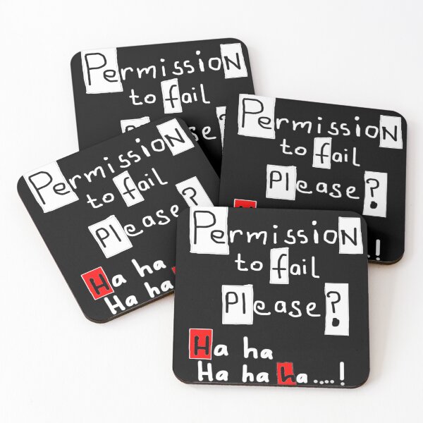 Item preview, Permission to Fail designed and sold by JimmyCArt.
