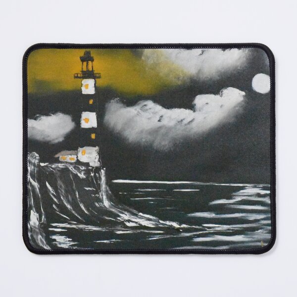 Item preview, Night Sentinel on the Cliff designed and sold by VRHCanvasArt.