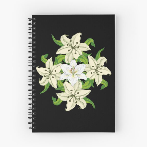 Item preview, White Lily Flower Mandala Bouquet. designed and sold by Jyoti-Quotes.