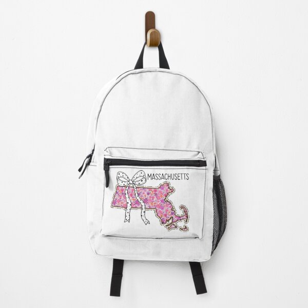 Item preview, Cute Massachusetts Floral Map Graphic Coquette Bow Design designed and sold by Paper Drip.