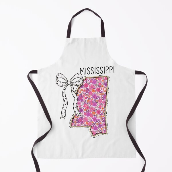 Item preview, Cute Mississippi Floral Map Graphic Coquette Bow Design designed and sold by Paper Drip.