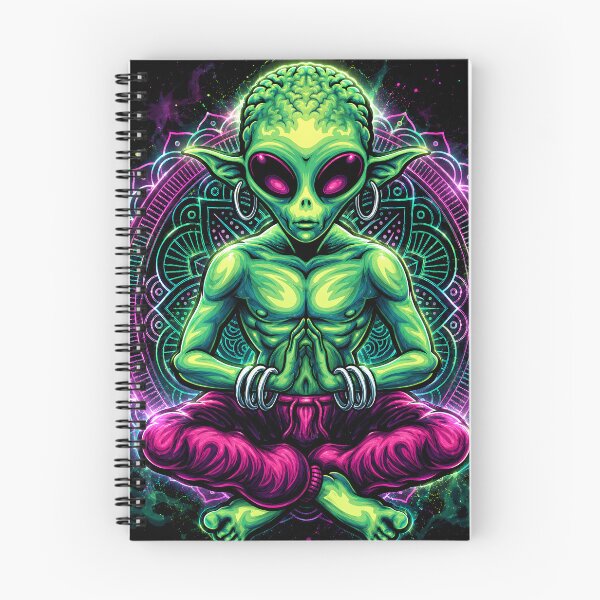 Item preview, Alien Zen – Cosmic Meditation | Psychedelic Sci-Fi Art designed and sold by Peter Kaul.