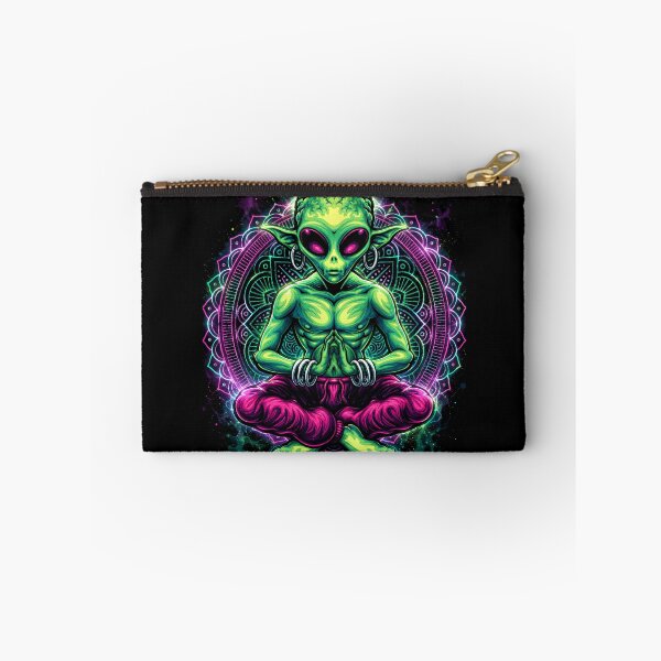 Item preview, Alien Zen – Cosmic Meditation | Psychedelic Sci-Fi Art designed and sold by Peter Kaul.